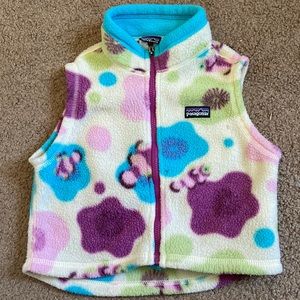 Baby Girls Patagonia Floral Vest 18 months